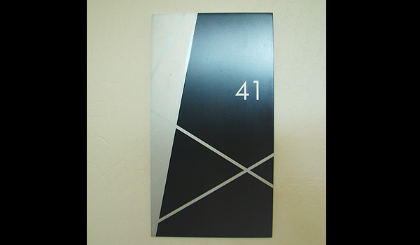 Aluminum Room ID With Screen Printed Graphic