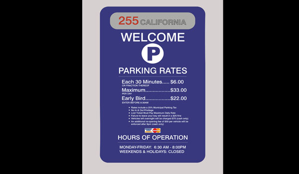 255 California St. Parking Rates